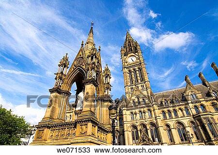 Europe, UK, England, Manchester, Town Hall View Large Photo Image Stock Image - Europe, UK, England, Manchester, Town Hall. Fotosearch