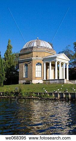 Europe, UK, England, Surrey, Garricks temple and river thames scene View Large Photo Image Stock Photography - Europe, UK, England, Surrey, Garricks temple and river thames scene. Fotosearch
