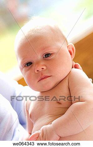 four week old baby sitting with a bare tummy View Large Photo Image Stock Image - four week old baby sitting with a bare tummy. Fotosearch