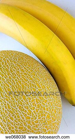 French melon and bananas View Large Photo Image Stock Photo - French melon and bananas. Fotosearch