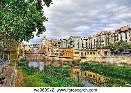 Girona. Catalonia, Spain View Large Photo Image Stock Image - Girona. Catalonia, Spain. Fotosearch