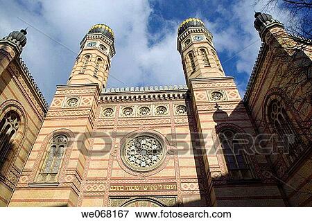 Great Synagogue. Budapest. Hungary View Large Photo Image Stock Photo - Great Synagogue. Budapest. Hungary. Fotosearch