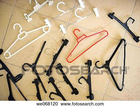 Hangers on floor View Large Photo Image Stock Image - Hangers on floor. Fotosearch