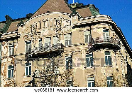 Historic facade. Budapest. Hungary View Large Photo Image Stock Image - Historic facade. Budapest. Hungary. Fotosearch