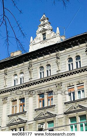 Historic facade. Budapest. Hungary View Large Photo Image Stock Photo - Historic facade. Budapest. Hungary. Fotosearch