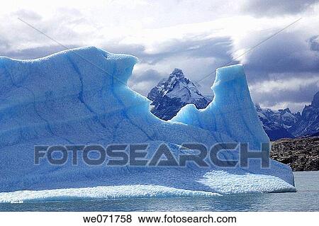 Stock Photo - Icebergs in Calafate, Argentina. Fotosearch