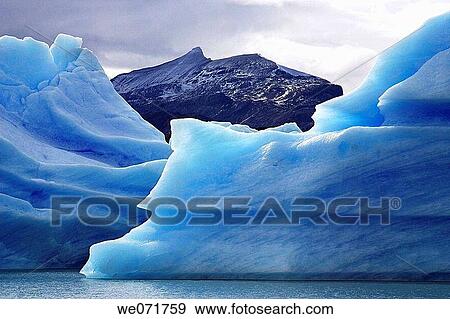 Stock Photo - Icebergs in Calafate, Argentina. Fotosearch