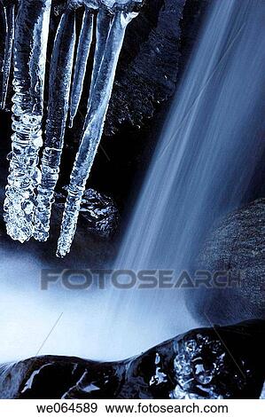 Icicles in a rapid in winter, whitewater. M÷lltal, Hohe Tauern Region, Alps, K? rnten/Carinthia, Austria, Europe View Large Photo Image Stock Photo - Icicles in a rapid in winter, whitewater. M÷lltal, Hohe Tauern Region, Alps, K? rnten/Carinthia, Austria, Europe. Fotosearch
