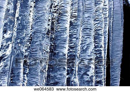 Stock Image - Icicles. M÷lltal, Hohe Tauern Region, Alps, K? rnten/Carinthia, Austria, Europe. Fotosearch