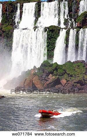 Iguazu Falls in Agentina and Brazil View Large Photo Image Picture - Iguazu Falls in Agentina and Brazil. Fotosearch