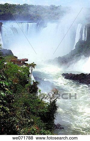 Stock Photo - Iguazu Falls in Agentina and Brazil. Fotosearch