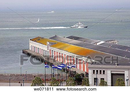 Stock Image - Industrial Pier in San Francisco, California, United States. Fotosearch
