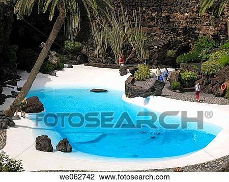 Jameos del Agua by Cesar Manrique. Costa Teguise, Lanzarote, Canary Islands View Large Photo Image Stock Image - Jameos del Agua by Cesar Manrique. Costa Teguise, Lanzarote, Canary Islands. Fotosearch