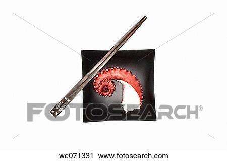 Japan. Sushi. Octopus. View Large Photo Image Stock Image - Japan. Sushi. Octopus.. Fotosearch