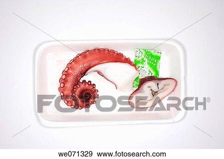 Japan. Sushi. Octopus. View Large Photo Image Stock Photo - Japan. Sushi. Octopus.. Fotosearch