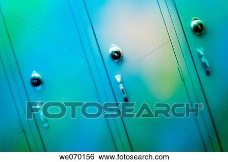 Metal lockers View Large Photo Image Stock Photograph - Metal lockers. Fotosearch