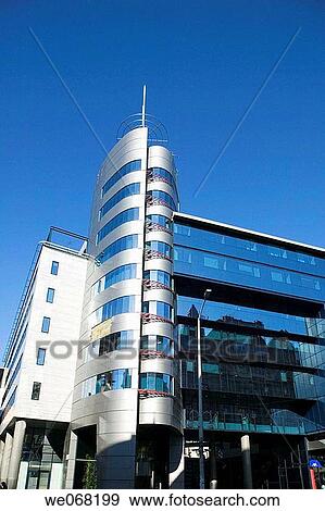 Stock Photo - Modern building. Budapest. Hungary. Fotosearch