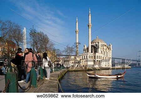 Ortak÷y Mosque (aka B? y? k Mecidiye Camii) on the Bosphorus, Istanbul. Turkey View Large Photo Image Stock Image - Ortak÷y Mosque (aka B? y? k Mecidiye Camii) on the Bosphorus, Istanbul. Turkey. Fotosearch