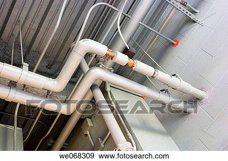 Overhead pipes and wiring in a university science building. View Large Photo Image Stock Photo - Overhead pipes and wiring in a university science building.. Fotosearch