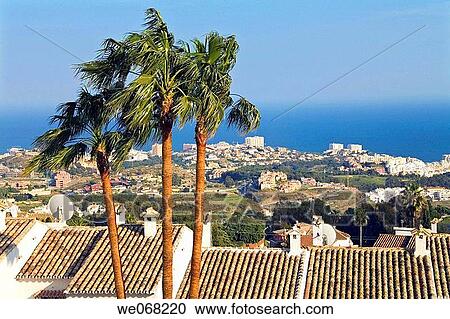 Stock Image - Property at Benalmadena Pueblo and Benalmadena. Costa del Sol, Malaga province, Spain. Fotosearch