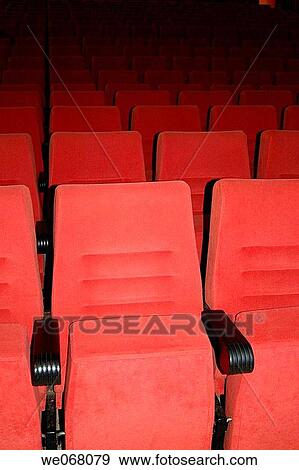 Red empty seats View Large Photo Image Stock Photo - Red empty seats. Fotosearch