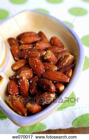 Salted almonds View Large Photo Image Stock Photo - Salted almonds. Fotosearch