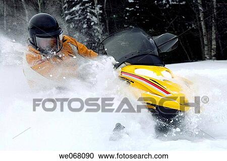 Snowmobiling View Large Photo Image Stock Image - Snowmobiling. Fotosearch