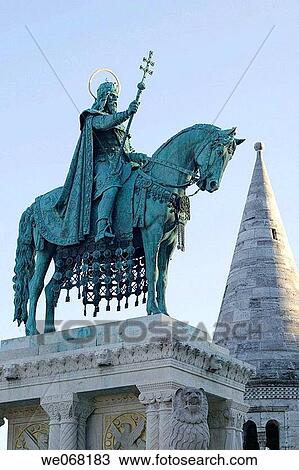 St Stephen Statue on Castle Hill. Budapest. Hungary View Large Photo Image Stock Image - St Stephen Statue on Castle Hill. Budapest. Hungary. Fotosearch