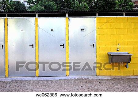 Storage rooms for tools at urban kitchen garden, Barcelona. Catalonia, Spain View Large Photo Image Stock Photograph - Storage rooms for tools at urban kitchen garden, Barcelona. Catalonia, Spain. Fotosearch