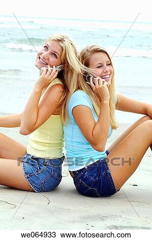 Teen age girls at the beach View Large Photo Image Stock Image - Teen age girls at the beach. Fotosearch
