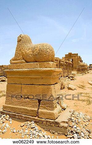 Temple of Amun lined by rams in Naga, remnants of the Meroitic civilization. Upper Nubia, River Nile state, Sudan View Large Photo Image Stock Photo - Temple of Amun lined by rams in Naga, remnants of the Meroitic civilization. Upper Nubia, River Nile state, Sudan. Fotosearch