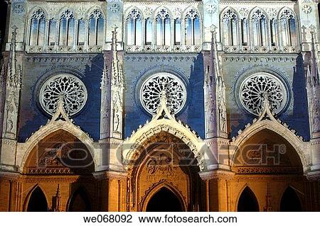 The new permanent lighting -illumination- of the cathedral of Orleans, the? white cathedral?. Loiret, France (May, 2007) View Large Photo Image Stock Image - The new permanent lighting -illumination- of the cathedral of Orleans, the? white cathedral?. Loiret, France (May, 2007). Fotosearch