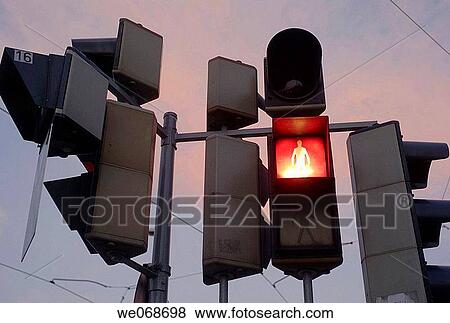 Stock Photo - Traffic Lights, Vienna, Austria. Fotosearch