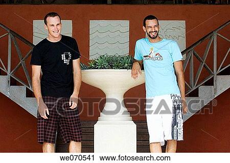 Two man in casual clothing View Large Photo Image Stock Image - Two man in casual clothing. Fotosearch