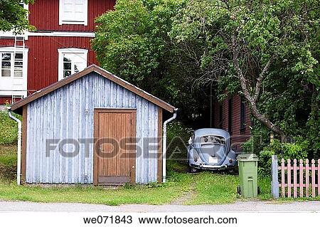 Wooden garage in S÷dra Norrland, Sweden, Scandinavia, Europe View Large Photo Image Stock Image - Wooden garage in S÷dra Norrland, Sweden, Scandinavia, Europe. Fotosearch
