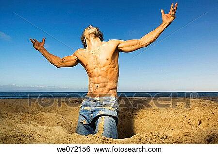abandonment, beach, banish, Arms raised, abandoned View Large Photo Image Stock Photograph - abandonment, beach, banish, Arms raised, abandoned. Fotosearch