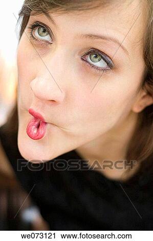adolescence, brunette, amusing, 20's View Large Photo Image Stock Image - adolescence, brunette, amusing, 20's. Fotosearch