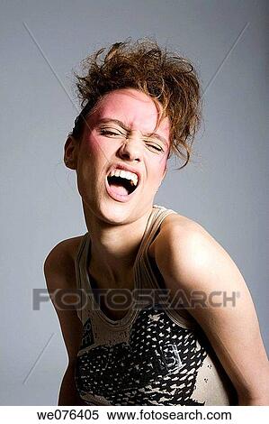 aggressiveness, brunette, aggressive View Large Photo Image Stock Photography - aggressiveness, brunette, aggressive. Fotosearch