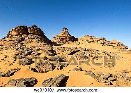 Akakus, Sahara desert, Fezzan, Libya. View Large Photo Image Stock Photo - Akakus, Sahara desert, Fezzan, Libya.. Fotosearch