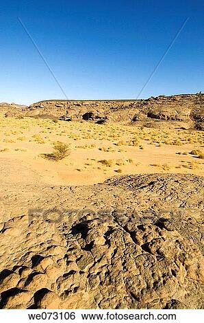 Stock Photograph - Akakus, Sahara desert, Fezzan, Libya.. Fotosearch