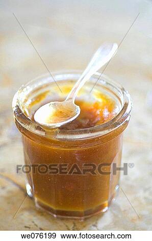 Stock Photo - Apricot jam. Fotosearch