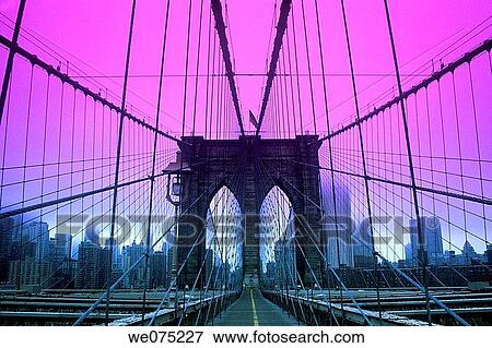 ARCH BROOKLYN BRIDGE DOWNTOWN. MANHATTAN NEW YORK. USA View Large Photo Image Stock Photo - ARCH BROOKLYN BRIDGE DOWNTOWN. MANHATTAN NEW YORK. USA. Fotosearch