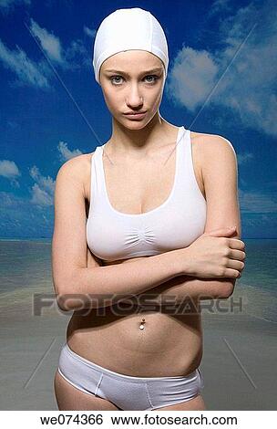 arms folded, brunette, beach, Arms crossed View Large Photo Image Stock Photograph - arms folded, brunette, beach, Arms crossed. Fotosearch