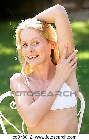 Arms raised, Body care, blond, armpit View Large Photo Image Stock Image - Arms raised, Body care, blond, armpit. Fotosearch