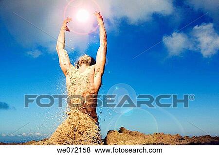 Arms raised, catch, beach, banish, appear View Large Photo Image Stock Photo - Arms raised, catch, beach, banish, appear. Fotosearch