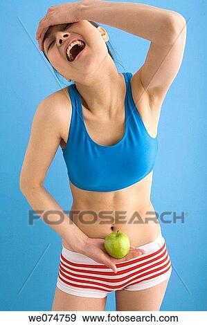 Asian, diet, contemporary, apple View Large Photo Image Stock Photo - Asian, diet, contemporary, apple. Fotosearch