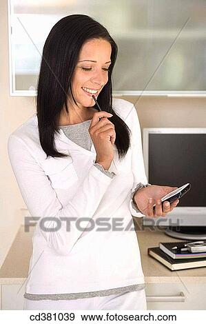at-home, brunette, agenda View Large Photo Image Stock Photo - at-home, brunette, agenda. Fotosearch