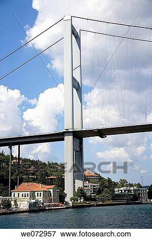 Ataturk Bridge, Istanbul, Turkey View Large Photo Image Stock Photo - Ataturk Bridge, Istanbul, Turkey. Fotosearch