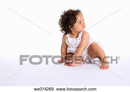 baby, barefoot, brunette, child, childhood View Large Photo Image Stock Photo - baby, barefoot, brunette, child, childhood. Fotosearch