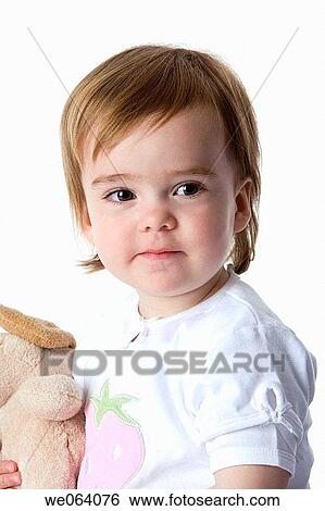 Stock Photograph - baby, brunette, child, childhood. Fotosearch